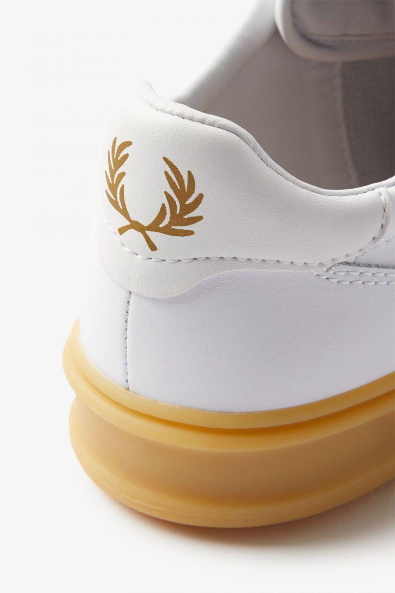 White Fred Perry B400 Men's Shoes | PH 1093GSOL